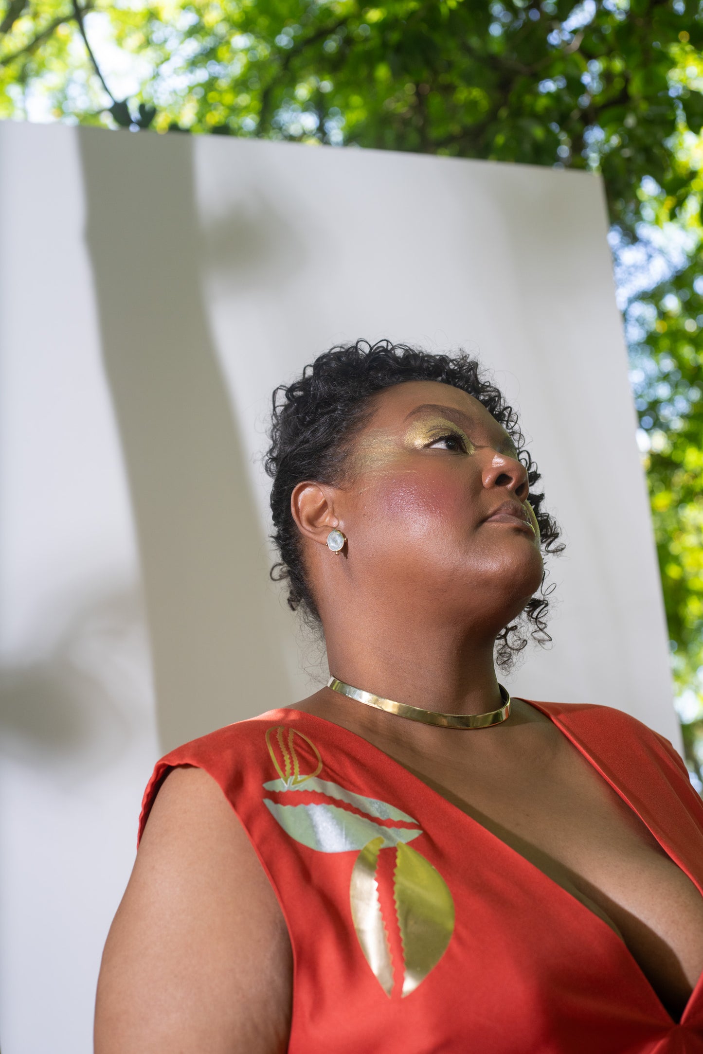 Chocker Búzio com pingente - Luana.B x Brass Oficina - Coleção ReNascimento